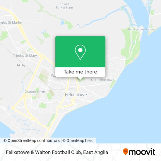 Felixstowe & Walton Football Club map