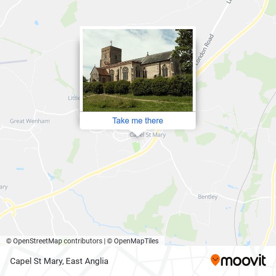Capel St Mary map