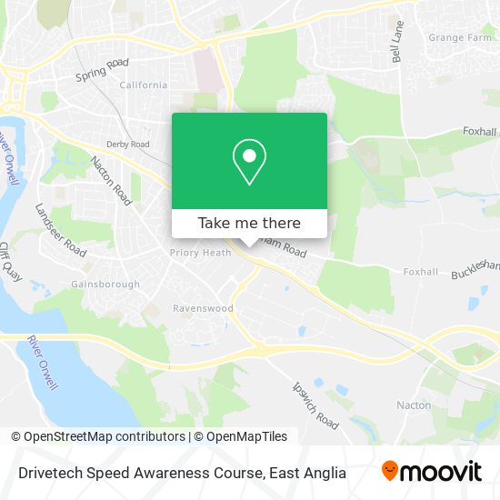 Drivetech Speed Awareness Course map