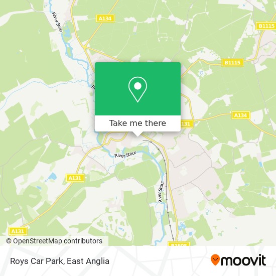 Roys Car Park map