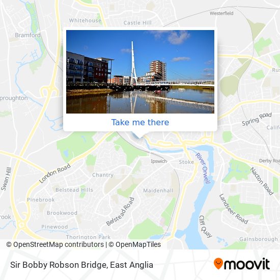 Sir Bobby Robson Bridge map