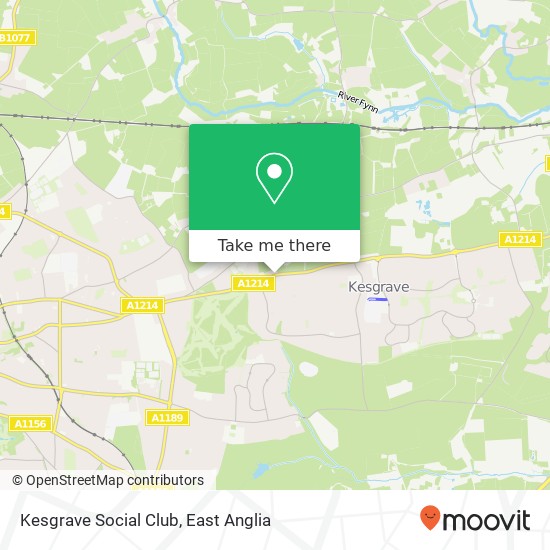 Kesgrave Social Club map