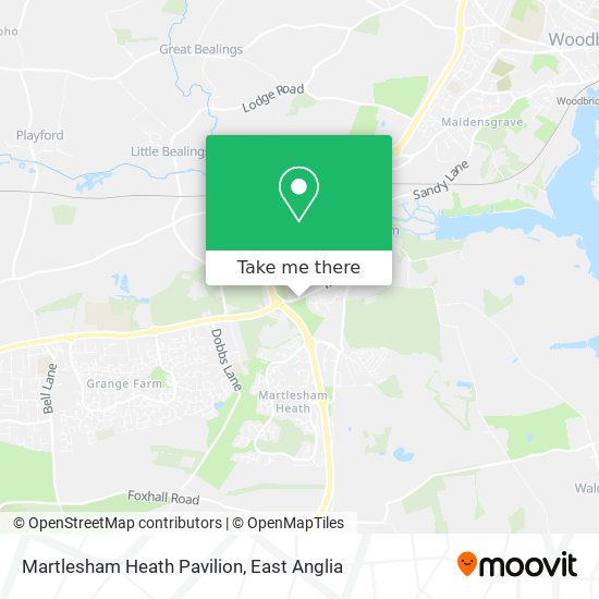 Martlesham Heath Pavilion map