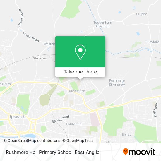 Rushmere Hall Primary School map