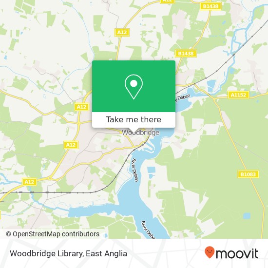 Woodbridge Library map