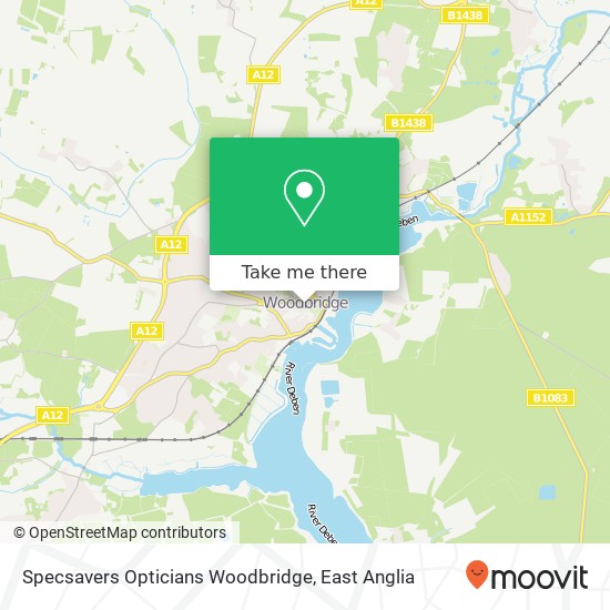 Specsavers Opticians Woodbridge map