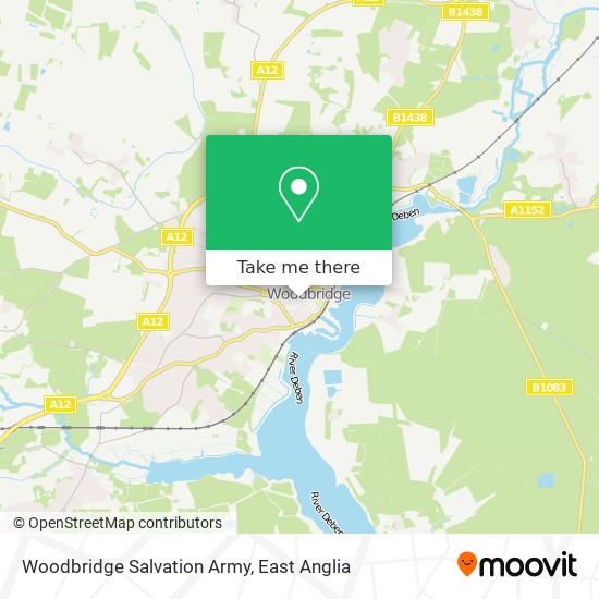 Woodbridge Salvation Army map
