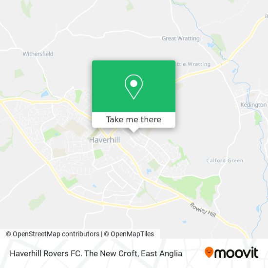 Haverhill Rovers FC. The New Croft map