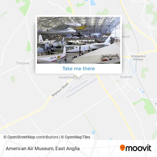 American Air Museum map