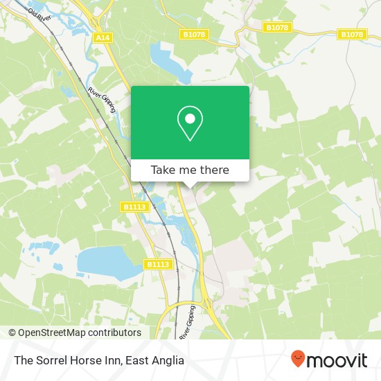 The Sorrel Horse Inn map