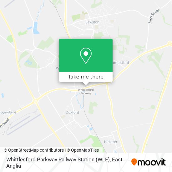 Whittlesford Parkway Railway Station (WLF) map