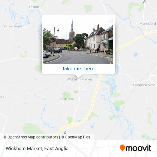 Wickham Market map