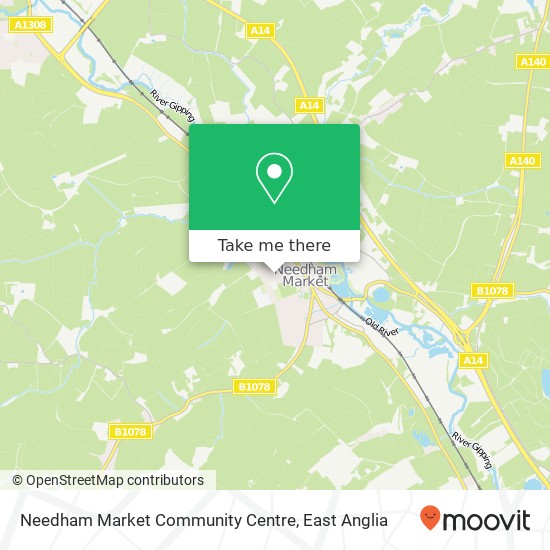 Needham Market Community Centre map