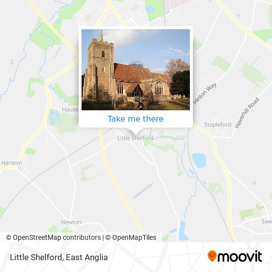 Little Shelford map