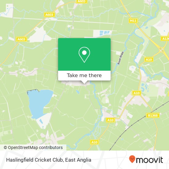 Haslingfield Cricket Club map