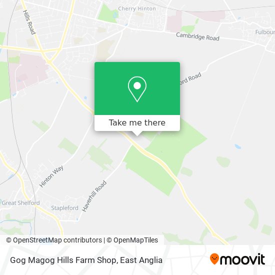 Gog Magog Hills Farm Shop map