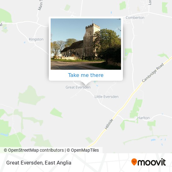 Great Eversden map