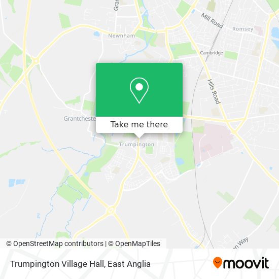 Trumpington Village Hall map