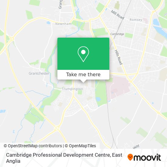 Cambridge Professional Development Centre map