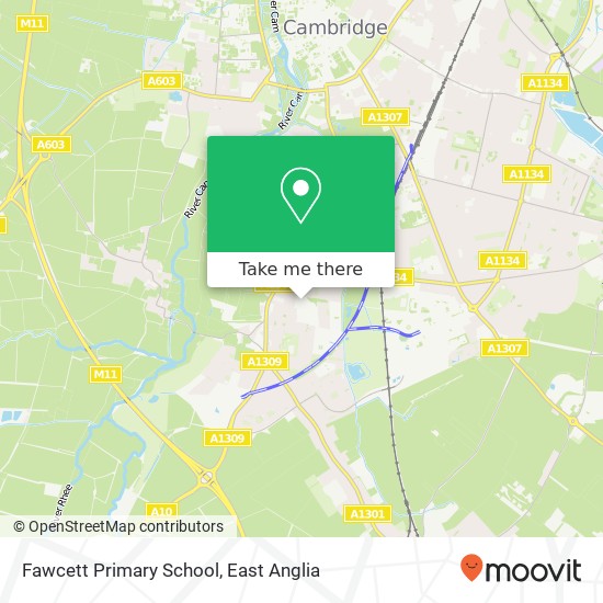 Fawcett Primary School map