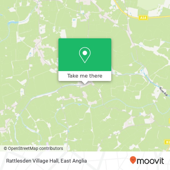 Rattlesden Village Hall map