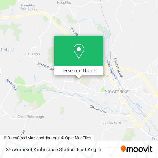 Stowmarket Ambulance Station map