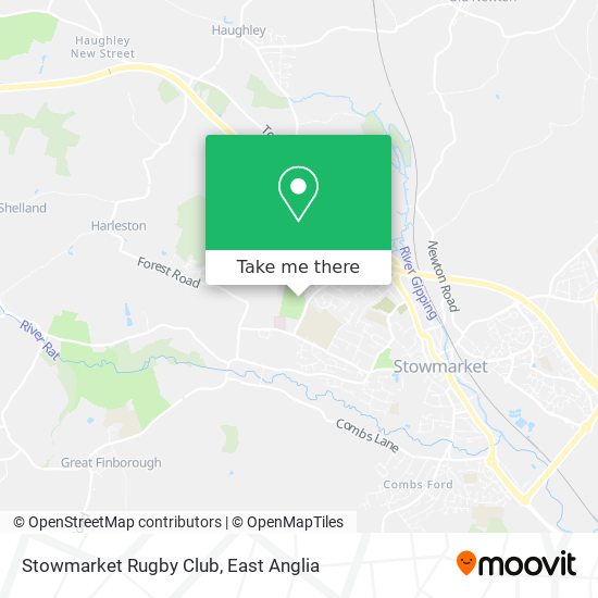 Stowmarket Rugby Club map