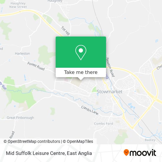 Mid Suffolk Leisure Centre map