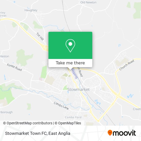 Stowmarket Town FC map