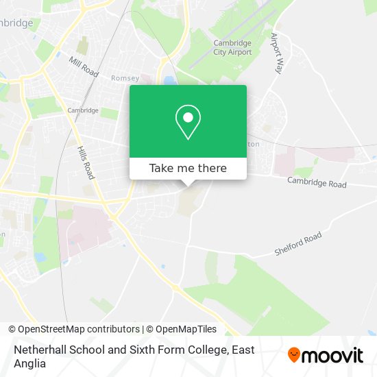 Netherhall School and Sixth Form College map