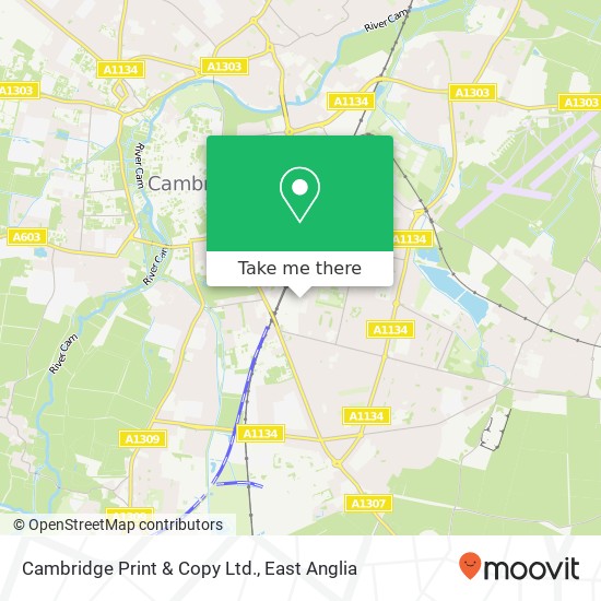 Cambridge Print & Copy Ltd. map