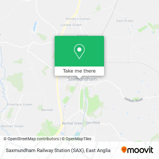 Saxmundham Railway Station (SAX) map