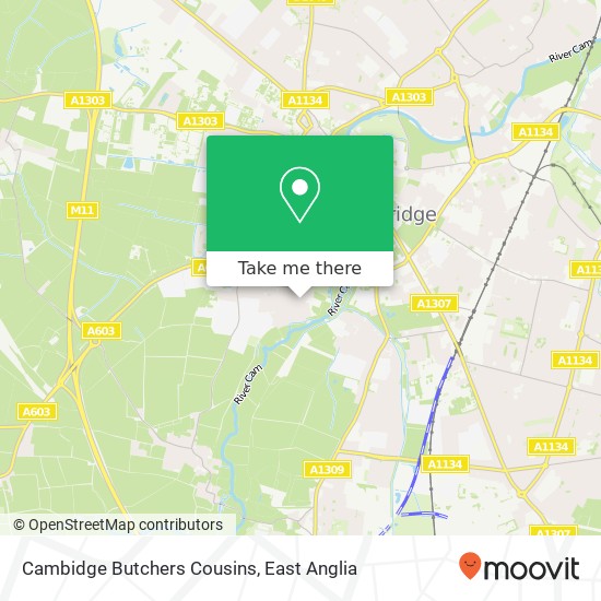 Cambidge Butchers Cousins map