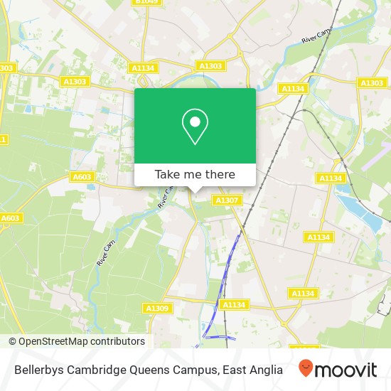 Bellerbys Cambridge Queens Campus map