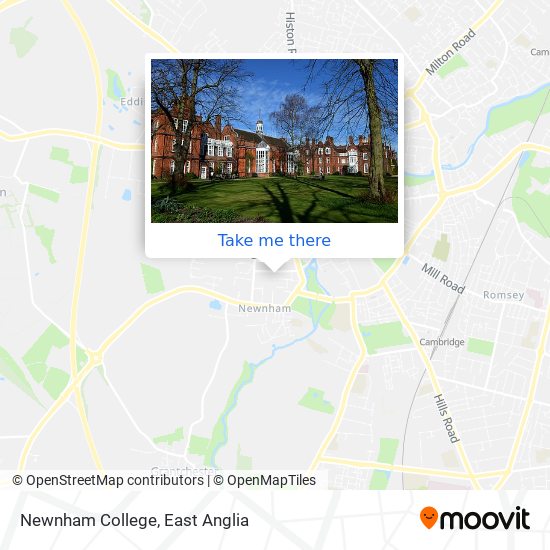 Newnham College map