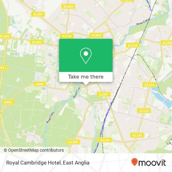 Royal Cambridge Hotel map