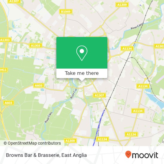 Browns Bar & Brasserie map