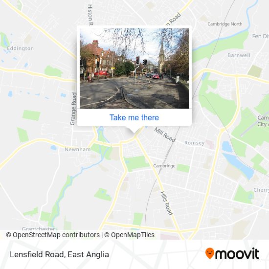 Lensfield Road map