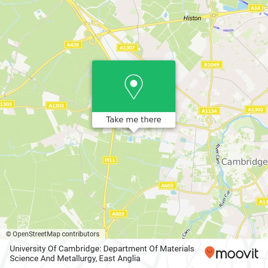 University Of Cambridge: Department Of Materials Science And Metallurgy map