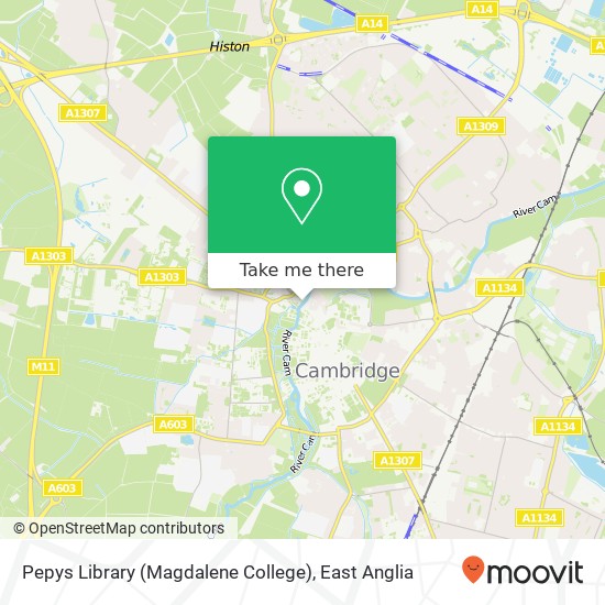 Pepys Library (Magdalene College) map