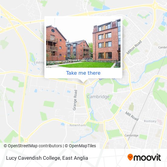 Lucy Cavendish College map