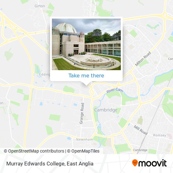 Murray Edwards College map