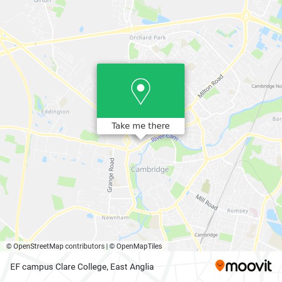 EF campus Clare College map
