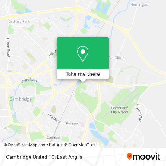 Cambridge United FC map