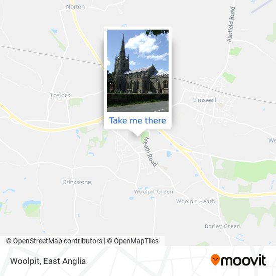 Woolpit map