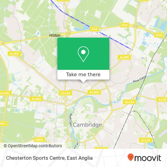 Chesterton Sports Centre map