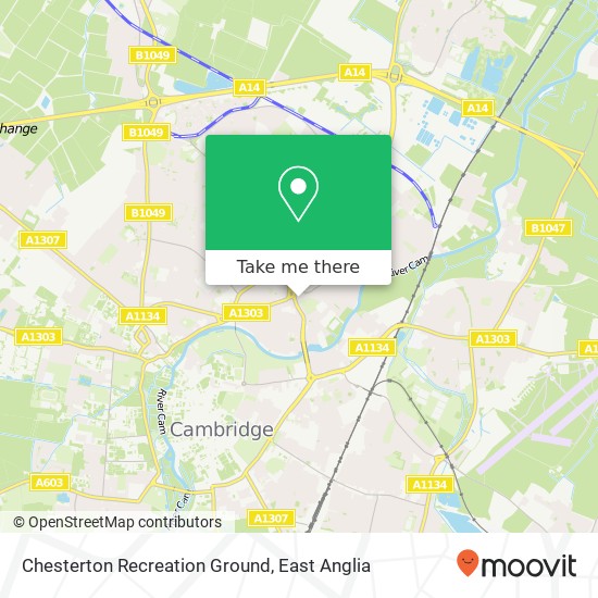 Chesterton Recreation Ground map