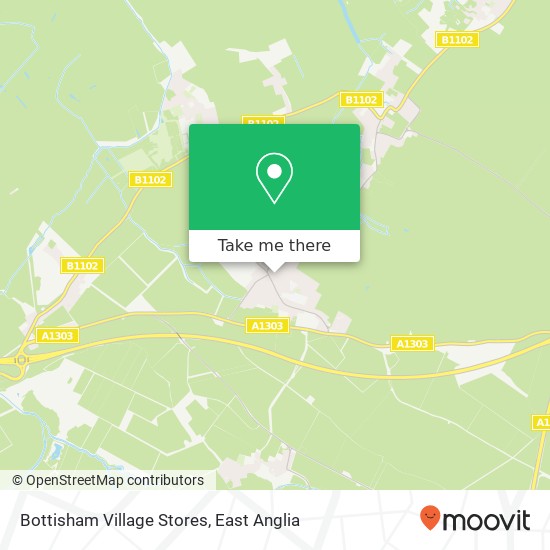 Bottisham Village Stores map