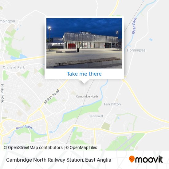 Cambridge North Railway Station map