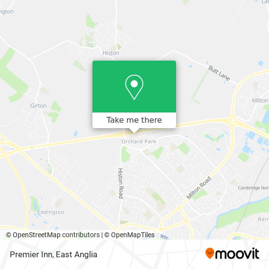 Premier Inn map